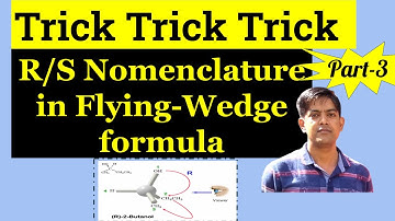 Tricks of R S nomenclature-I, R-S nomenclature in flying wedge, How to determine R/S configuration