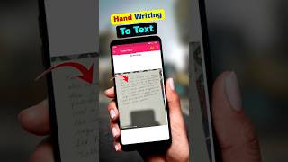 👆Handwriting to pdf ⚡ Handwriting to text converter #shorts