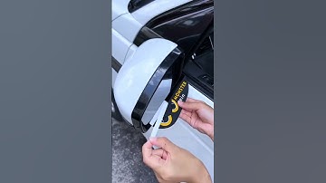 When driving in the rain, you can put rain eyebrows in the rearview mirror#shorts