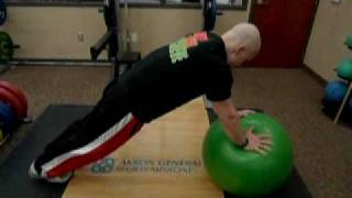 Stability Ball Core Bridge Progression