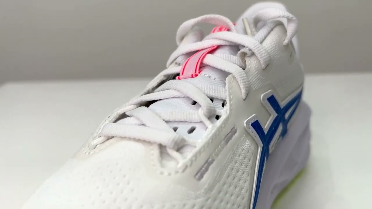 Tênis ASICS Novablast 5 Atc Feminino Branco/Azul Energia - HUPI