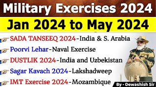 Military Exercises 2024 | युद्ध अभ्यास 2024 | All Military Exercises 2024 | Current Affairs 2024