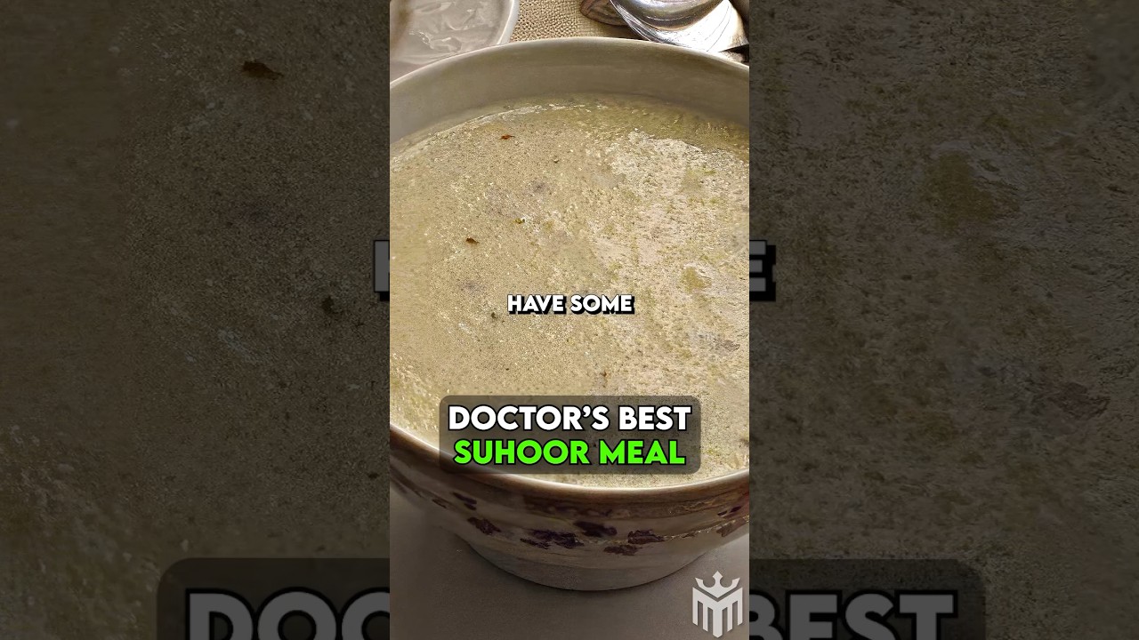 Doctor’s Recommendation For Suhoor