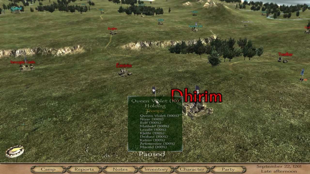 Карта mount and blade