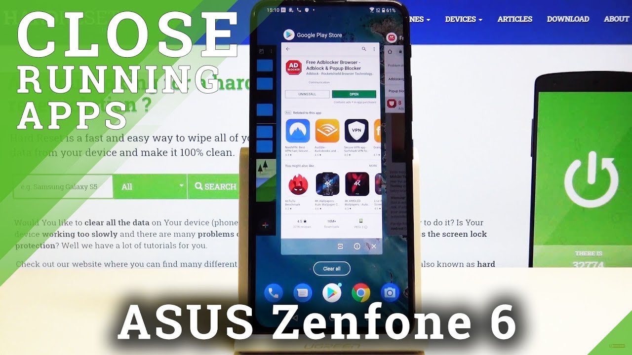 How To Switch Off Running Apps In ASUS Zenfone 6 Deactivate