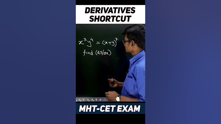 Derivatives Shortcut 🤩 In Seconds | MHT-CET | JEE #shorts #mhtcet