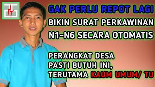 Cara Membuat Surat Perkawinan N1-N6 Secara Otomatis