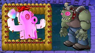 999 Hypno Cactus Gatling vs 999 Hypno Dr.Zomboss Giga - Plants vs Zombies Hack