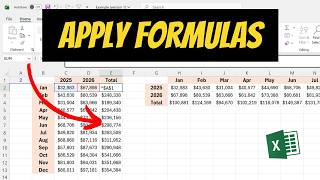 How To Apply Formulas To Multiple Cells In Excel