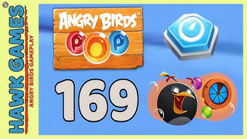 Angry Birds Stella POP Bubble Shooter Level 169 - Walkthrough, No Boosters