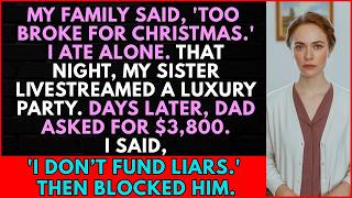 My Family Lied to Me on Christmas—Then I Cut Off Every Dollar, Every Call, Every Excuse