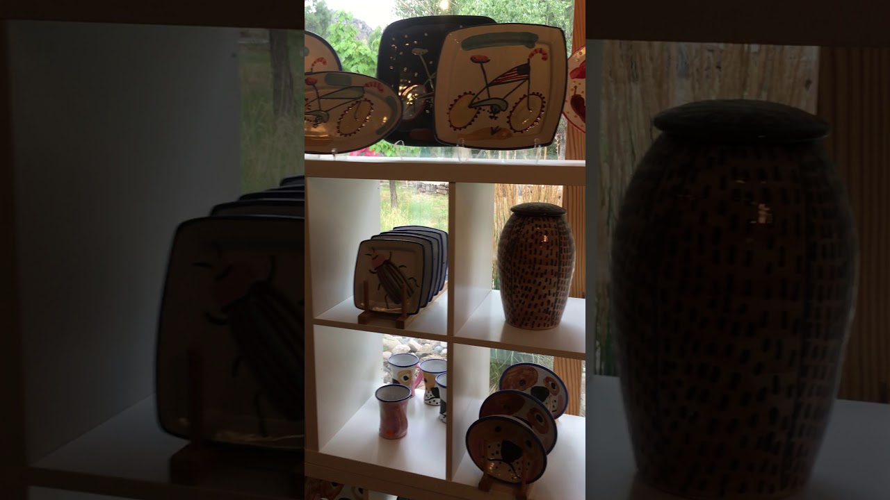 Tour of Stephen Kilborn Pottery Showroom in Pilar New Mexico