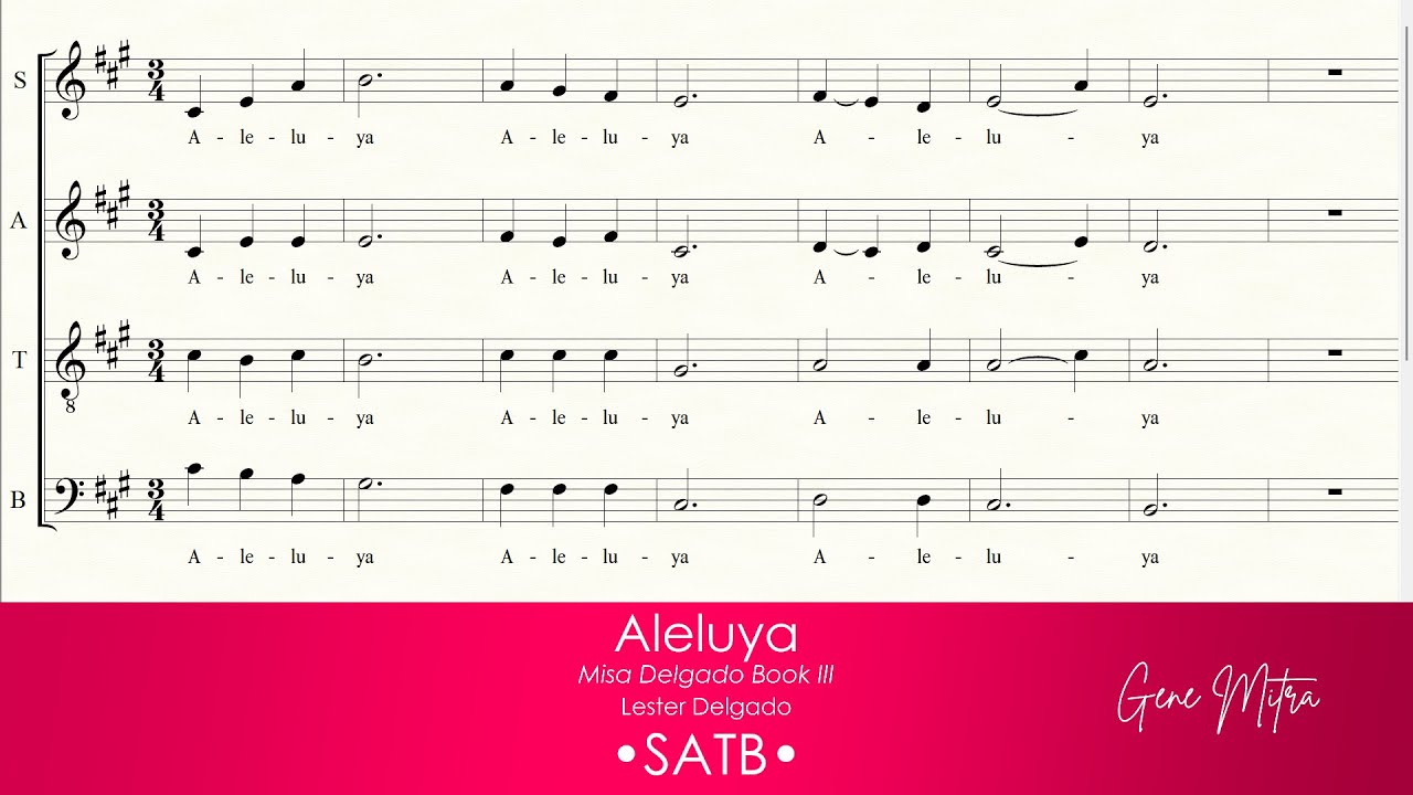 Aleluya | Misa Delgado Book III • SATB
