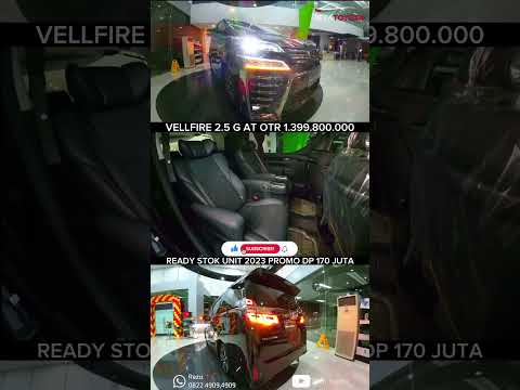 Vellfire 2.5 G AT / Hitam / Ready Stok 2023 / Reza 0822 4909 4909 #vellfire #vellfire2023 #toyota