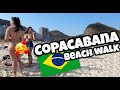 Walking Copacabana Beach | 🇧🇷 Rio de Janeiro Brazil - 【4K】 2021