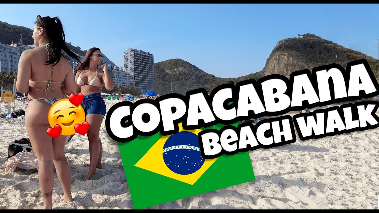Walking Copacabana Beach | 🇧🇷 Rio de Janeiro Brazil - 【4K】 2021