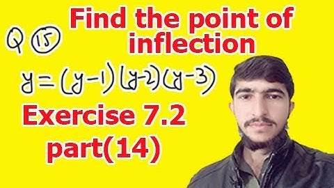 Find the points of inflection of the curves (Bsc Calculus chapter 7 exercise 7.2 part(14))
