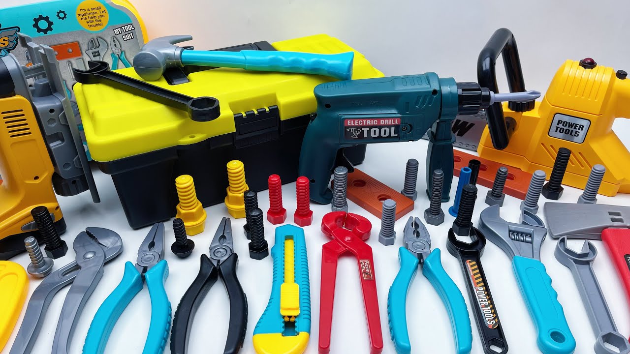 12 min to open the box, satisfied with the electric screwdriver, screw assembly toolbox | Toy Review