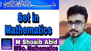 What is set in mathematics | well defined and distinct | MS Janjua .