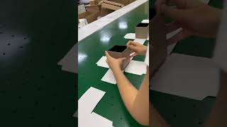 High Speed Folding Box Gluing Process