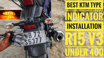 KTM indicators installed R15 V3🔥 best indicator | Abhijit tech