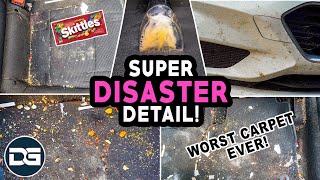 Deep Cleaning a TRASHED DISASTER Car! | The Detail Geek