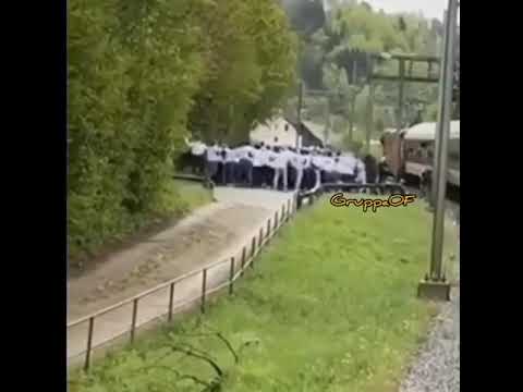 Grasshopper & ZKH (Zürichs Kranke Horde) attacked St. Gallen - YouTube