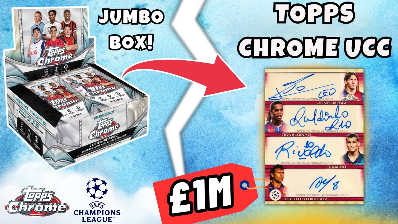 WOW! *NEW* Topps Chrome UCC 24/25 Jumbo Box Opening | LEGEND AUTOGRAPH PULL!