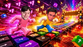CARRERAS EN ESCAPA DEL TECLADO CON HOLLMAN!🏎️