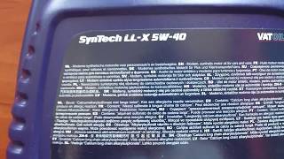 Масло моторное VATOIL SynTech LL-X 5W-40