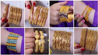 Dubai style modern gold bangles design gold churi screenshot 4