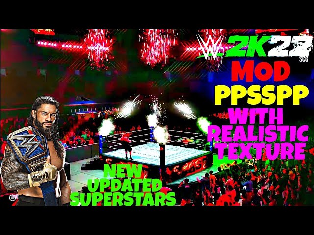 WWE 2K22 PSP - HACKED MENU W/T REMOVED BLACK BORDERS & SSFD, PREVIEW +  TUTORIAL