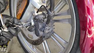 How I did, Kawasaki Vulcan VN900 Custom Brake Pads Change [cc] 가와사키 발칸 川崎バルカン VN900
