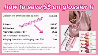 Glossier Discount Link/Promo Code! | How I Always Get Cheap Glossier (FREE)