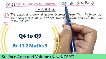 Ex 11.2 (Q4 to Q9) Surface Areas and Volumes Class 9 Maths Ncert New Book | Ex 13.4 Class 9th Maths.