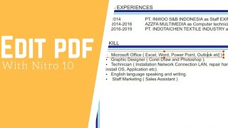 How to edit PDF file with Nitro screenshot 4