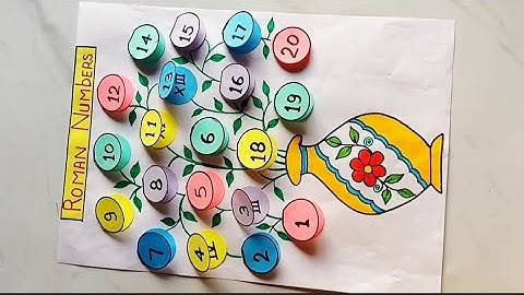 ROMAN NUMBER WORKING MODEL/ MATHS TLM / MATHS WORKING MODEL / ROMAN NUMBER /MATHS PROJECT / EXIBTION