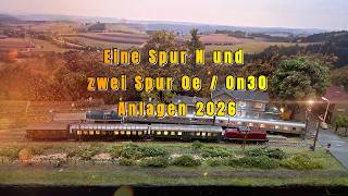 Eine Spur N und zwei Spur 0n30  0e Anlagen Messe Mannheim 2026