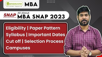 MBA SNAP (Symbiosis) 2023 - Eligibility | Paper Pattern | Syllabus | Important Dates | Cut Off &More