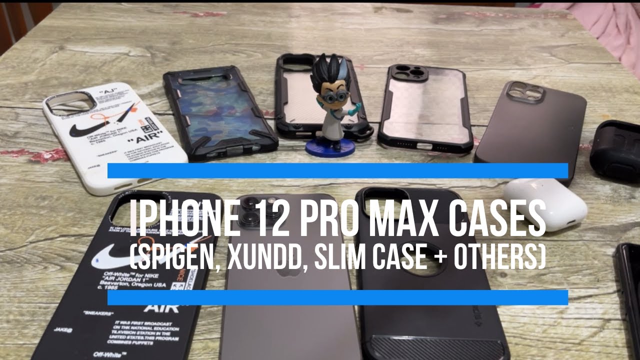 IPhone 12 Pro Max Cases (Spigen, Xundd, Slim Case + others )