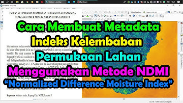 Cara Buat Indeks Kelembaban Permukaan Lahan Menggunkan Algoritma NDMI II ArcGIS