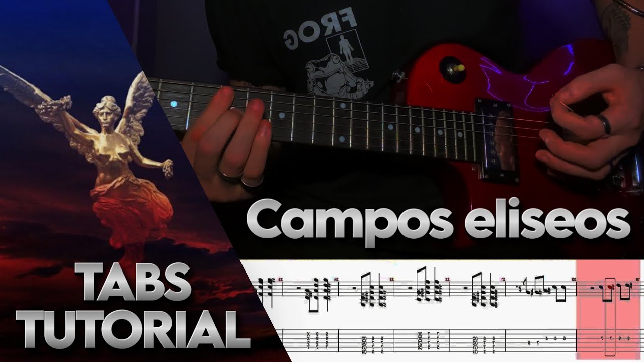 Campos Elíseos | Airbag | Guitarra | Cover | Tutorial | Tablatura