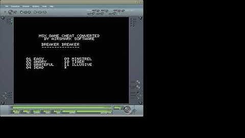 MSX GAME CHEATS/PASSWORDS