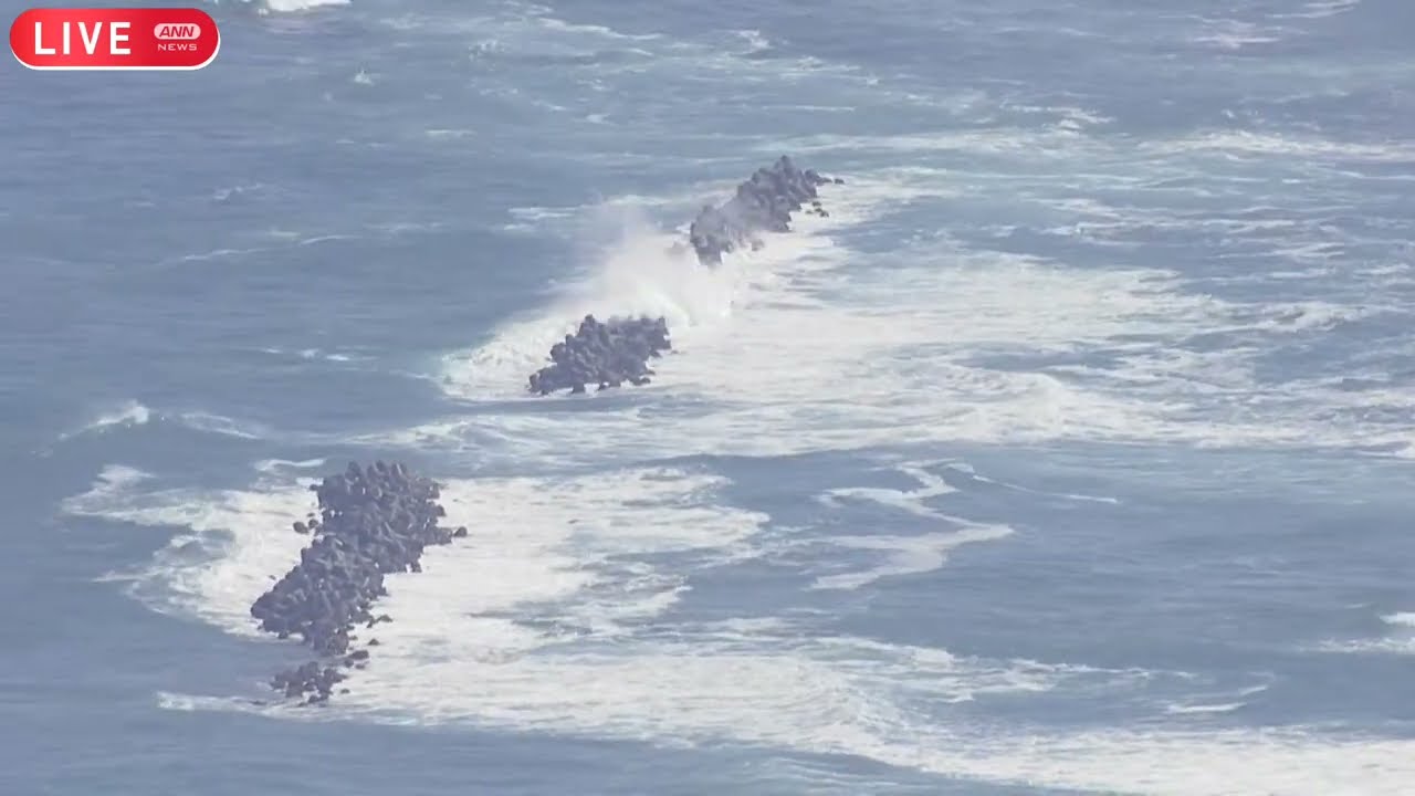 緊急ライブ：ヘリ空撮】茨城上空 太平洋沿岸に津波警報 命を守るため今