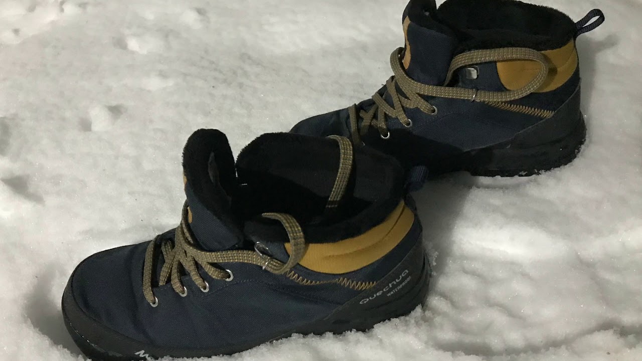 Quechua Snow Hiking Shoes SH100. Review 