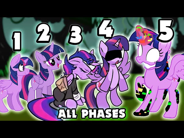 Twilight Sparkle ALL PHASES | Friday Night Funkin' VS Twilight Sparkle - Pibby Dusk Till Dawn class=