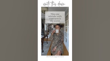 One of the Worst Mistakes with Contracts