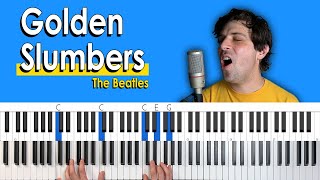How To Play 'Golden Slumbers' by The Beatles [Piano Tutorial/Chords for Singing]