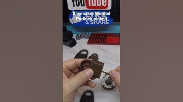 Slaymaker warded padlock picked with a warded skeleton key. #lockpicking #locksport