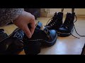 Dr martens eviee sandal leather heeled mary jane shoes unboxing boots drmartens heels